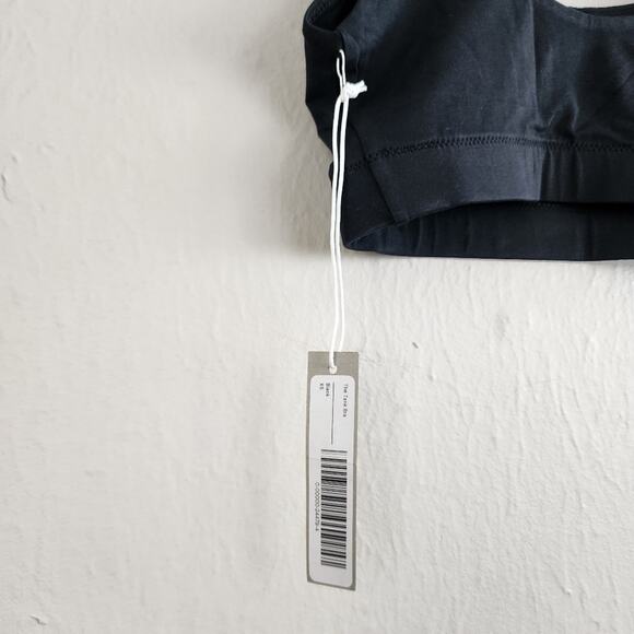 Everlane The Tank Bra Black NWT Supima Cotton Square Neck Tank Bra Size XS - Picture 8 of 8